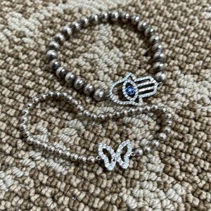 2 for 1 beaded bracelets - costume jewelry